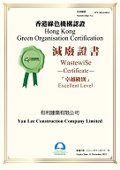 “Excellence Level” Wastewi$e Certificate
