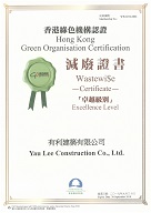 Wastewi$e Certificate in Excellence Level